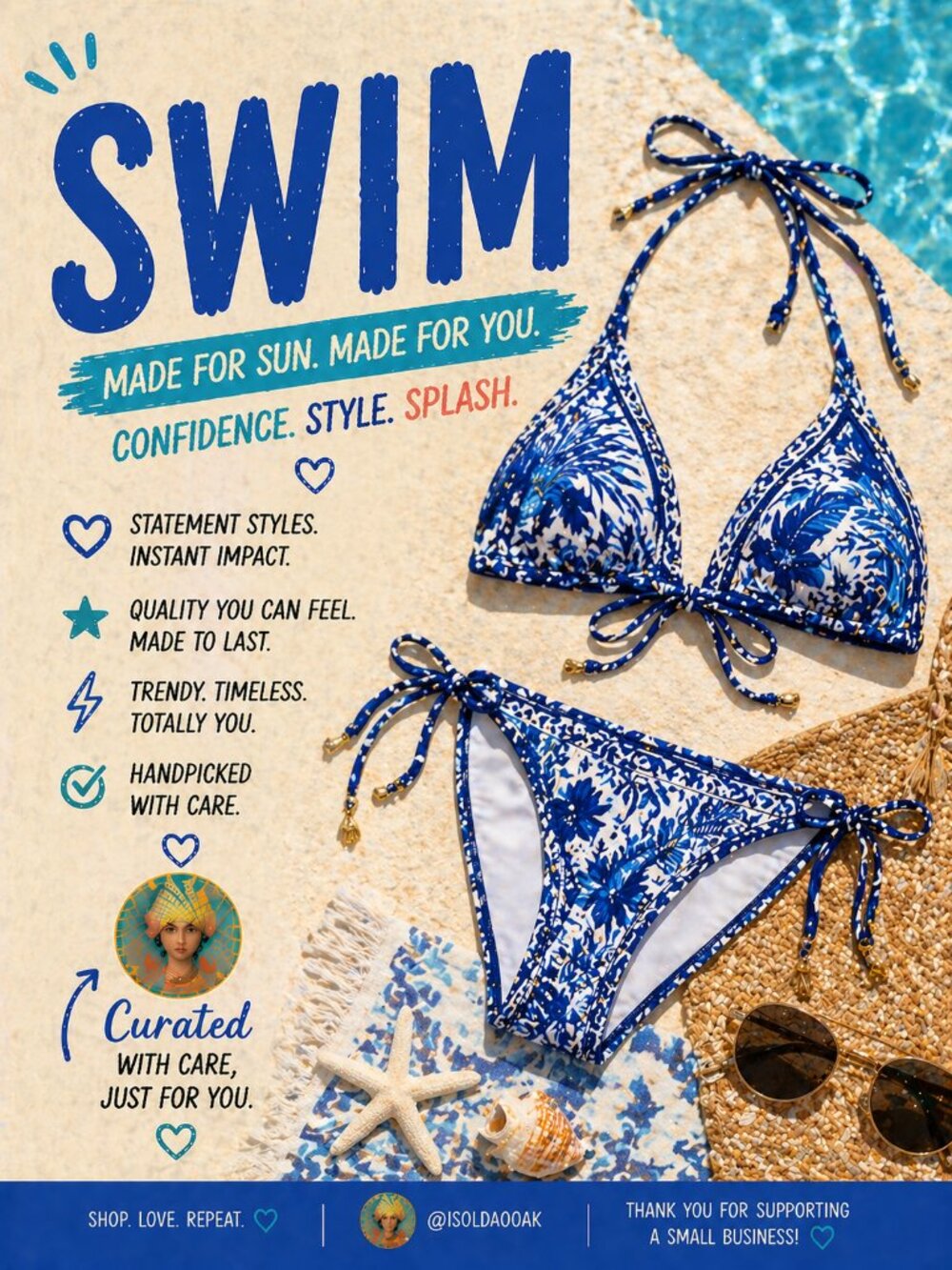 SWIMM BY ISOLDA OOAK